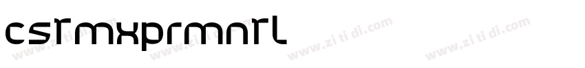 CSTMXPRMNTL01 300820字体转换
